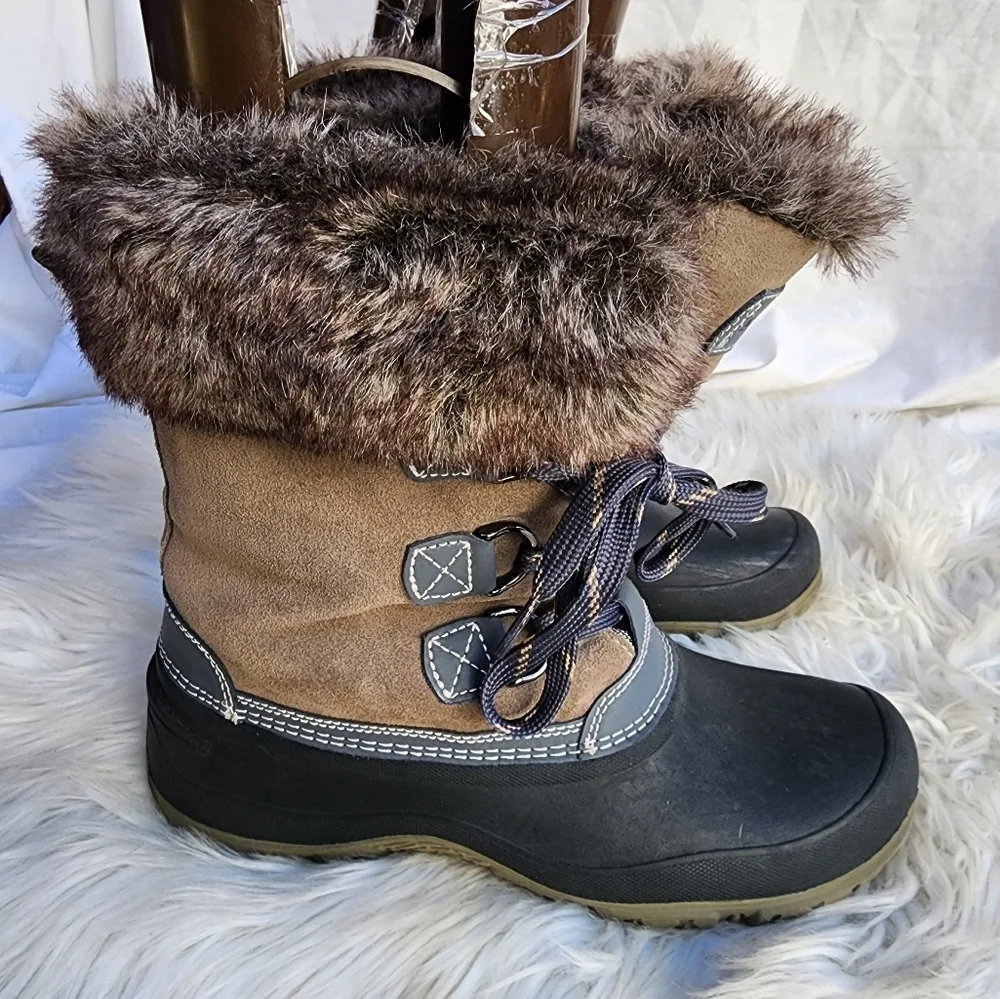 Khombu lined faux fur‎ snow boots 10